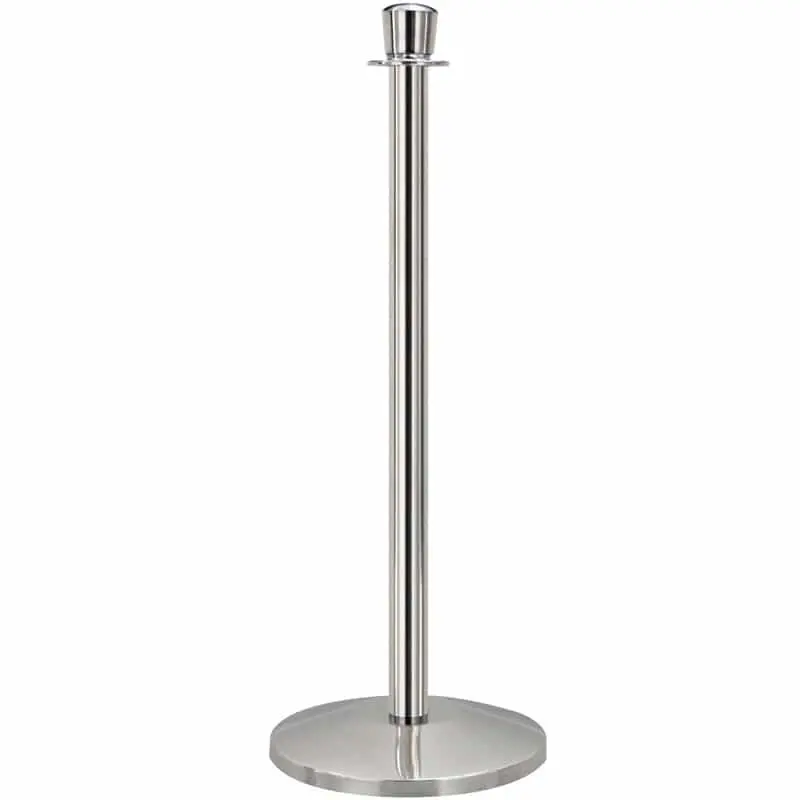Queueway Classic Rope Stanchion, Polished Stainless 1