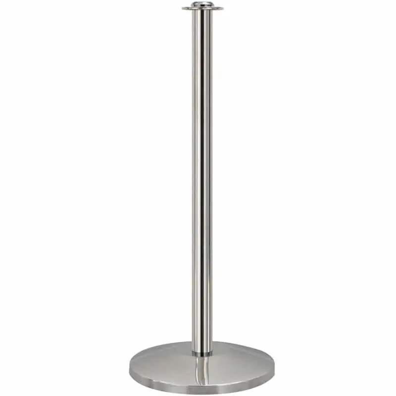Queueway Contemporary Rope Stanchion, Satin Stainless 1