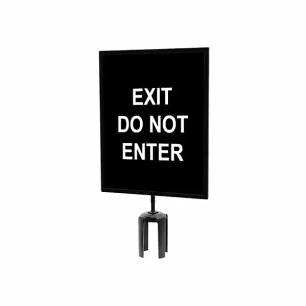Queueway - Qwaysign-11" X 14"  -Exit-Exit Do Not Enter (Double Sided) 1