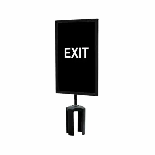Queueway - Qwaysign-7" X 11" -Exit  (Double Sided) 1