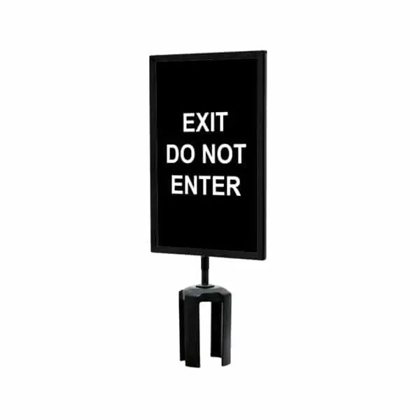 Queueway - Qwaysign-7" X 11" -Exit-Exit Do Not Enter (Double Sided) 1