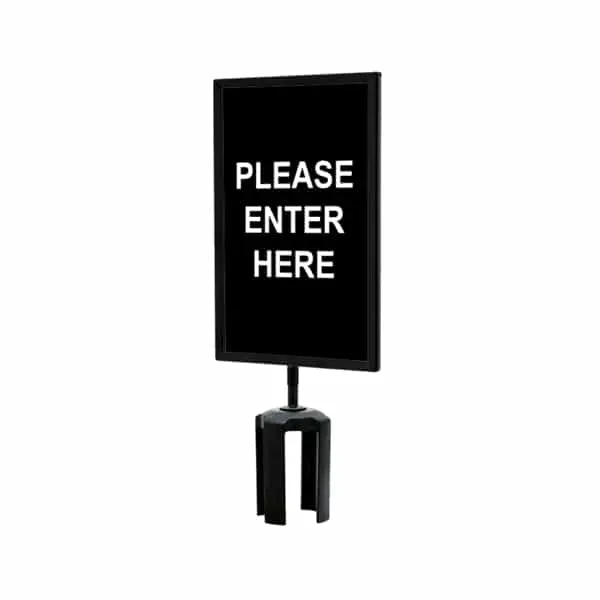 Queueway - Qwaysign-7" X 11" -Please Enter Here   (Double Sided) 1
