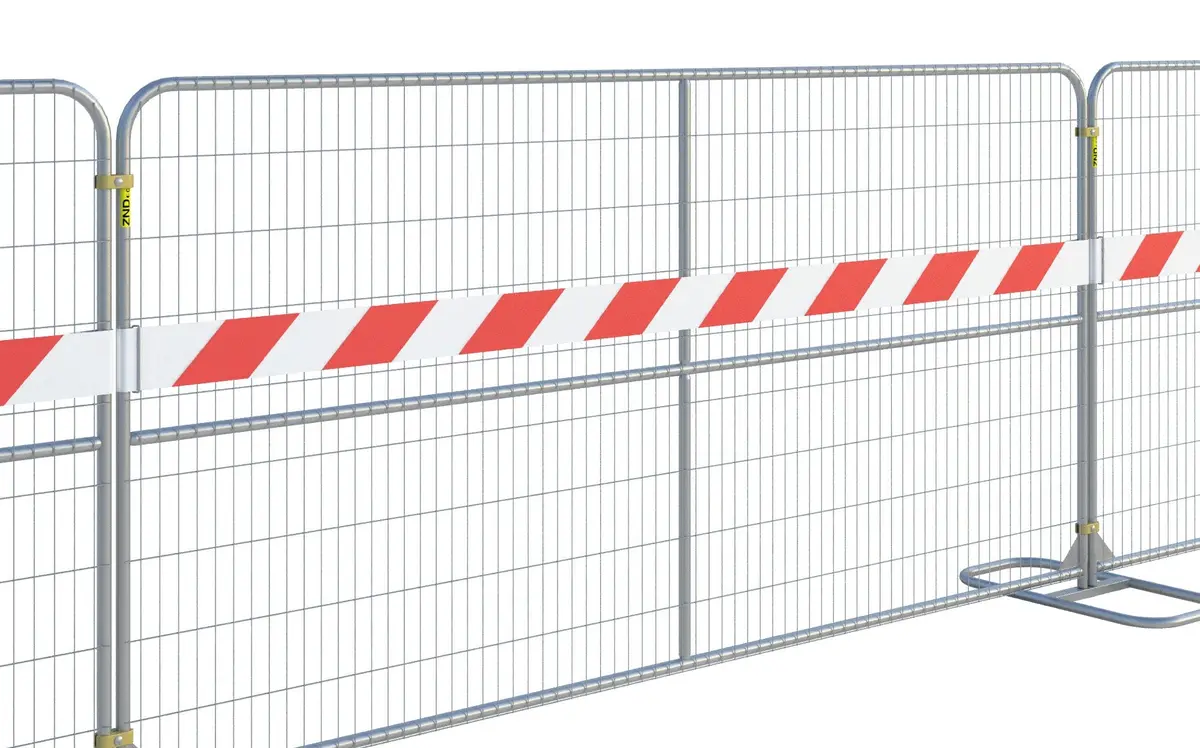 Reflective Fence Strip Pvc Red-White12' 1