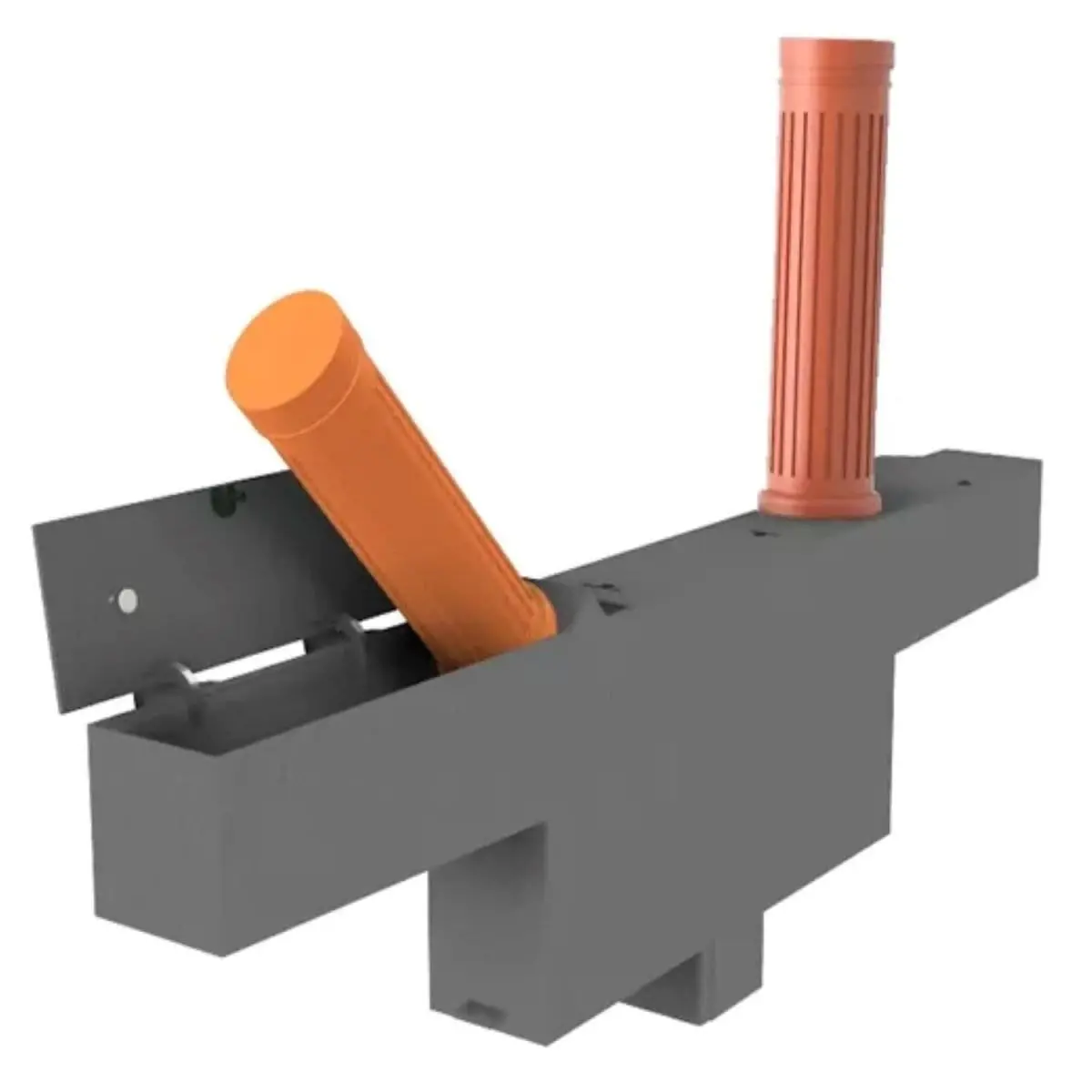 Retractable Bollards, Manual Vehicular Barrier System - 1200Mrb Minuteman 2
