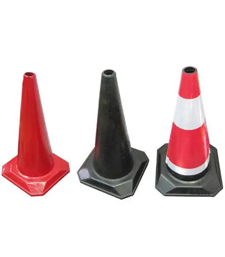28" Rubber Traffic Cone 70Cm High 1
