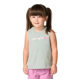 Youth Girls Sleeveless Suv T-Shirt - Laurel Heather Wash 1