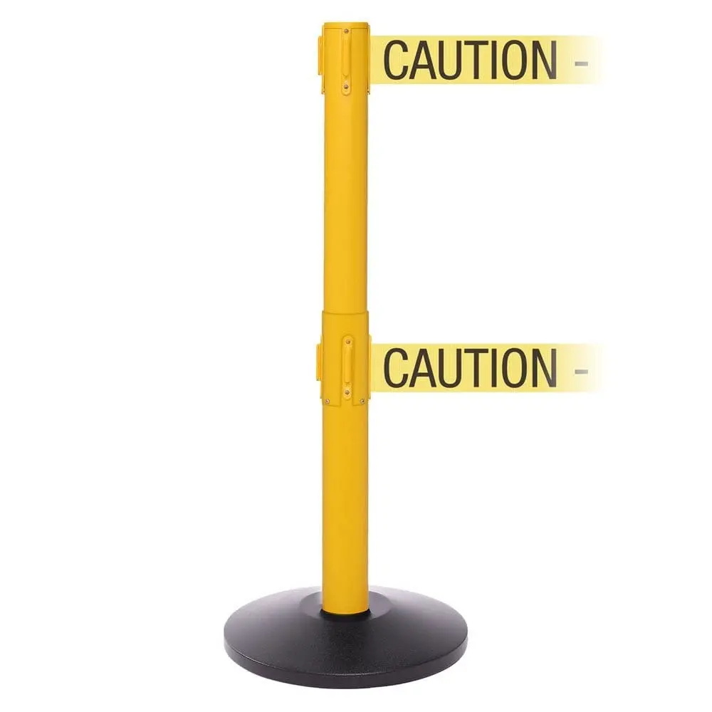 Safetypro 250 Twin Xtra - Double 3" Wide Belt Barrier. 1