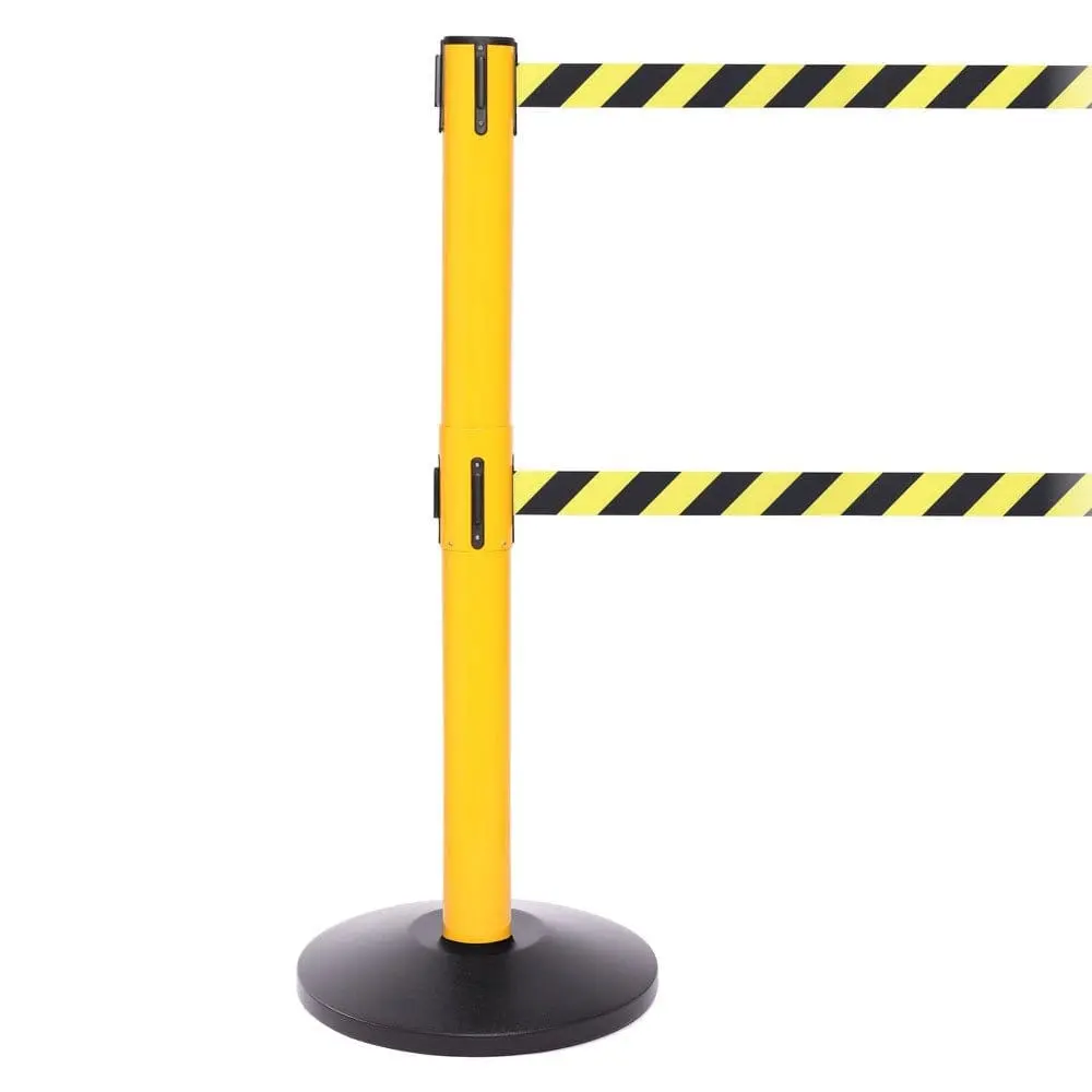 Safetypro 300 Twin - Long 16' Ft. Double Belt Barrier 1