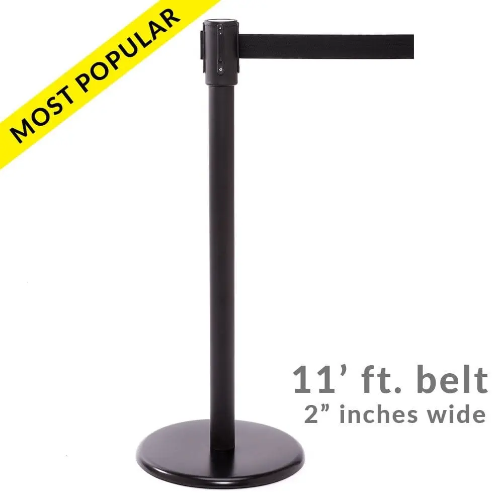 Sale - Queuepro 200B, Black Stanchion With 11' Ft. Belt 1