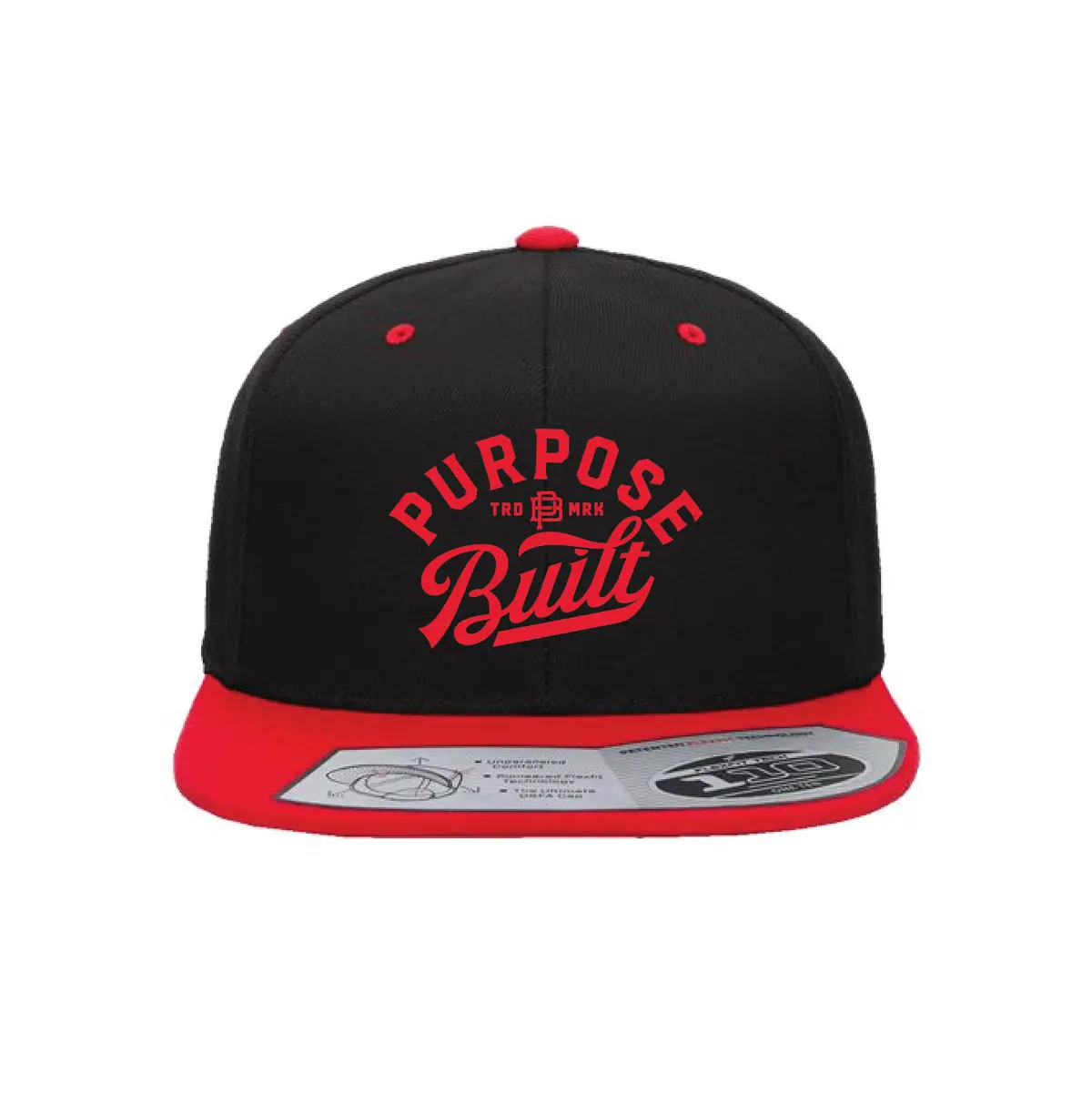 The Script Gameday Flexfit Snapback, Black & Red 1