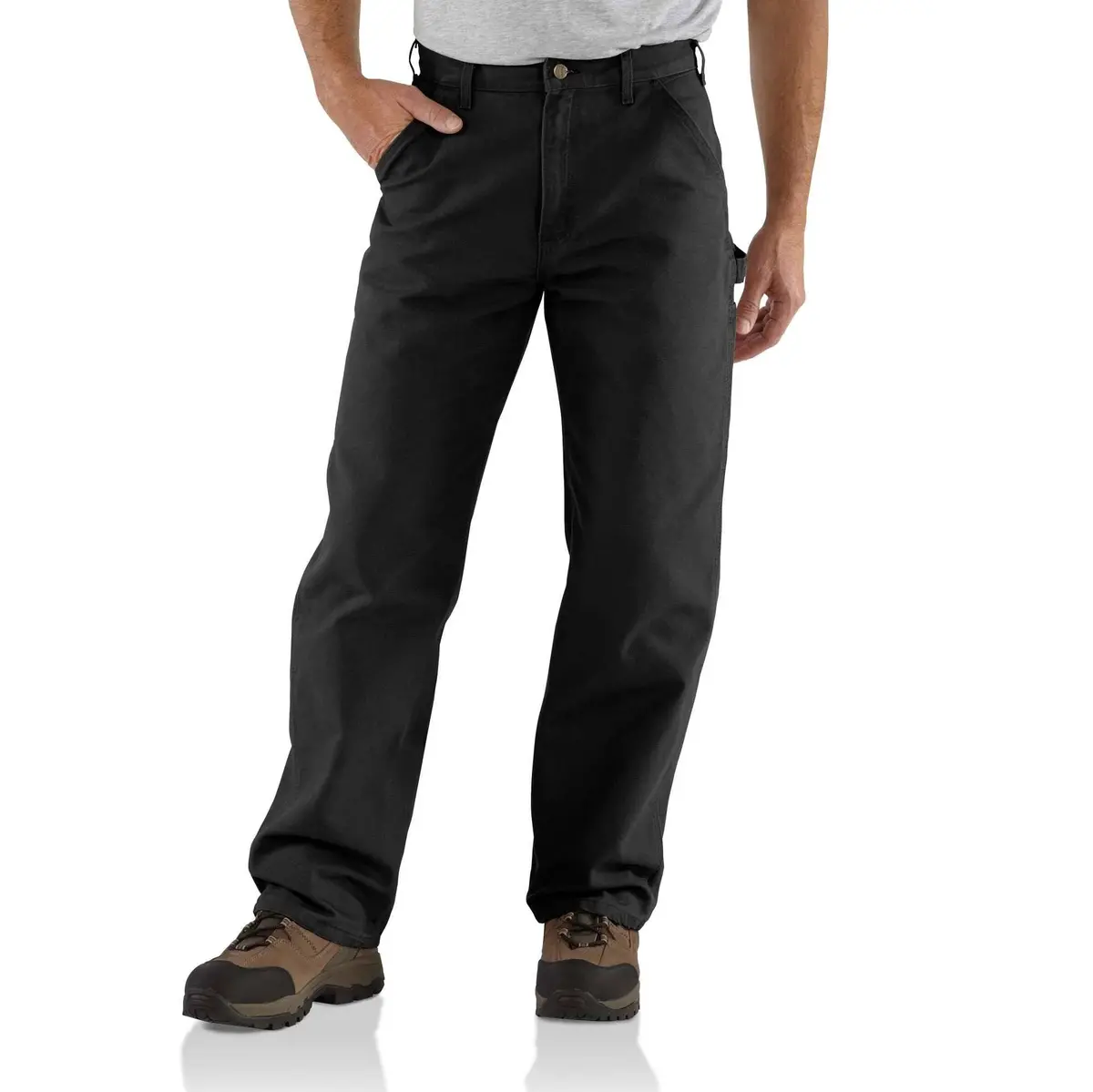 B11 - Men's Washed Duck Work Dungaree - Black 1