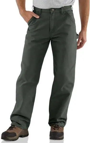 B11 - Washed Duck Work Loose Fit Pant - Moss 1