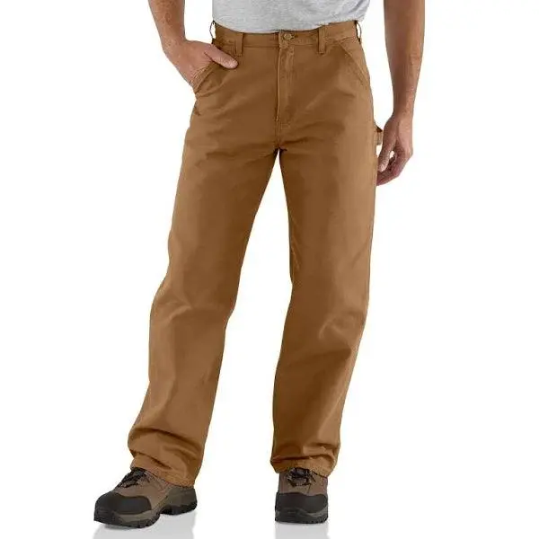 B11 - Washed Duck Work Loose Fit Pant - Brown 1