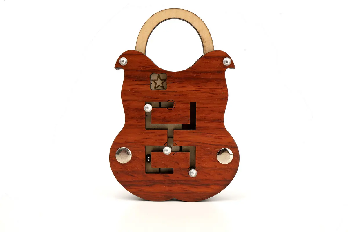 Sliding Lock Puzzle - Trick Puzzle Maze Lock 1