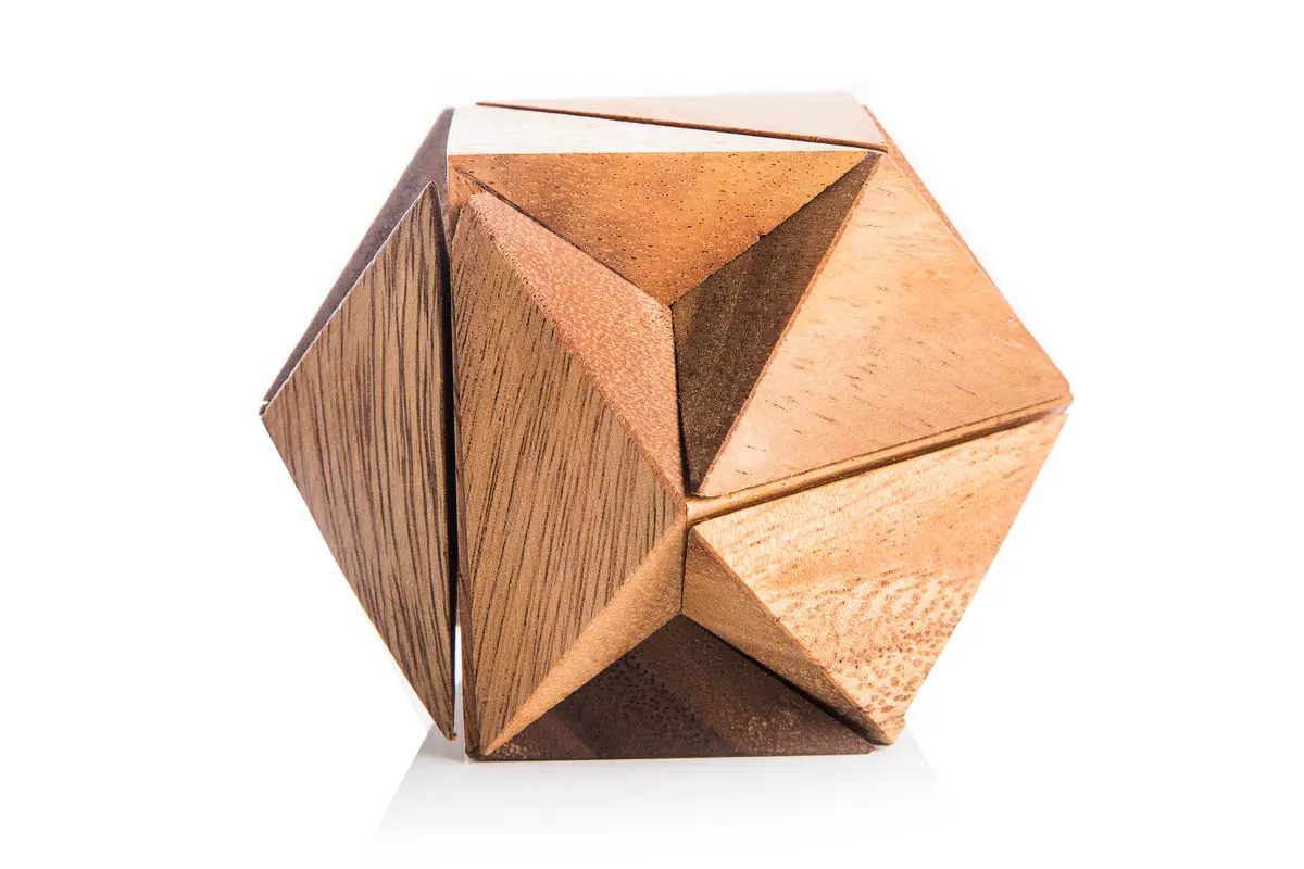 Cuboctahedron Star - Wood Puzzle 1
