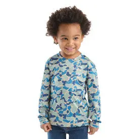 Youth Boys Force Sun Sun Defender Long-Sleeve Camo T-Shirt - Blue Duck Camo 1