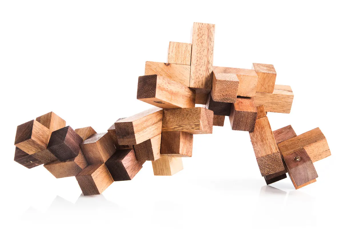 Twist Crystal Puzzle - Twist Wood Puzzle 2
