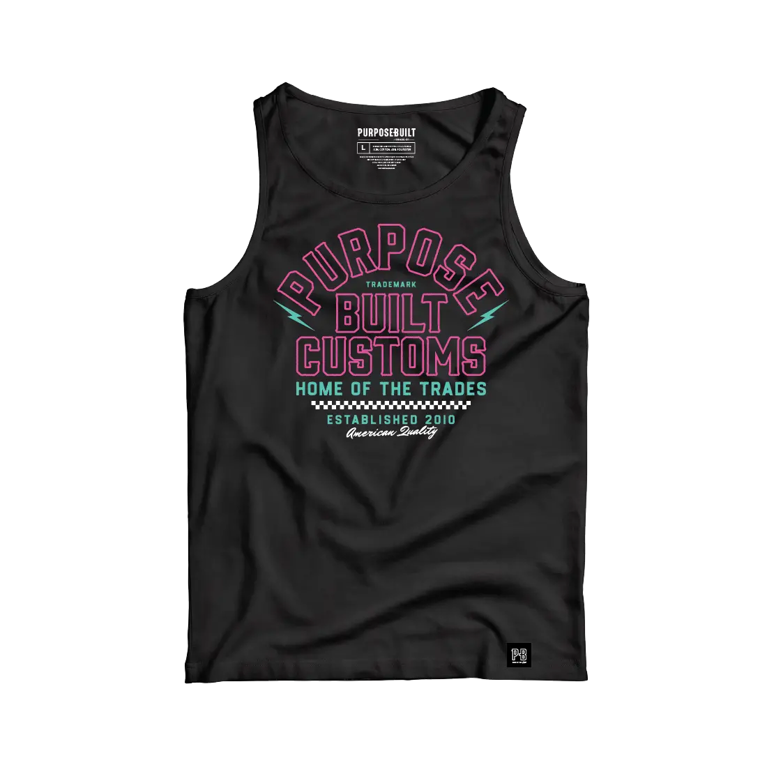 Pb Customs Retro Tank, Black 1
