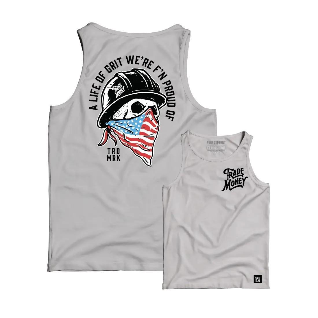 American Grit Tank, Grey 2