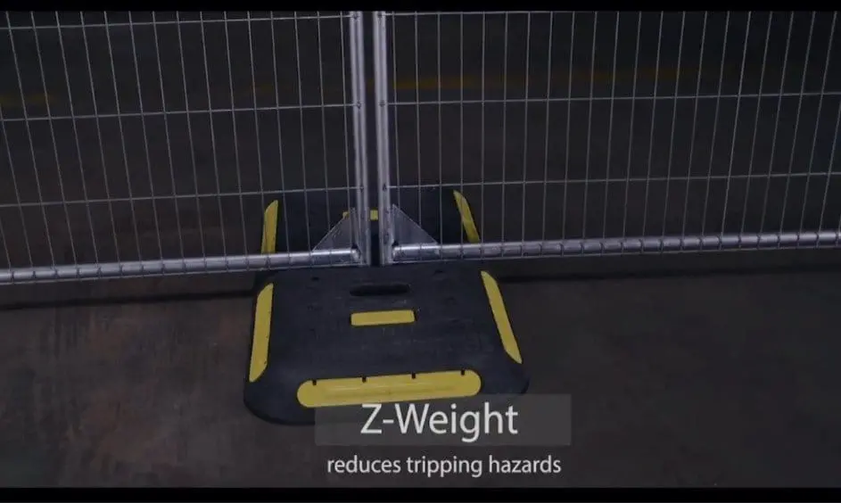 Temporary Fence Leg Weight 27 Lbs Z-Weight (Pallet Of 72) 2
