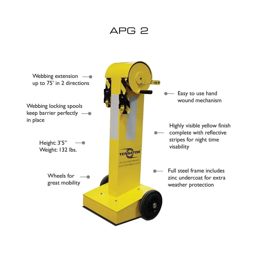 Tensator Apg-2 - Airport Passenger Guidance Barrier System 2 X 75' Ft. 2