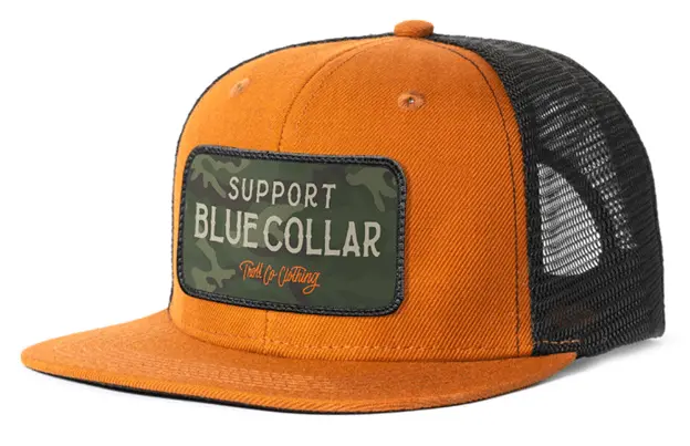 Barricade Snapback Hat - Orange/Hunter Camo 1