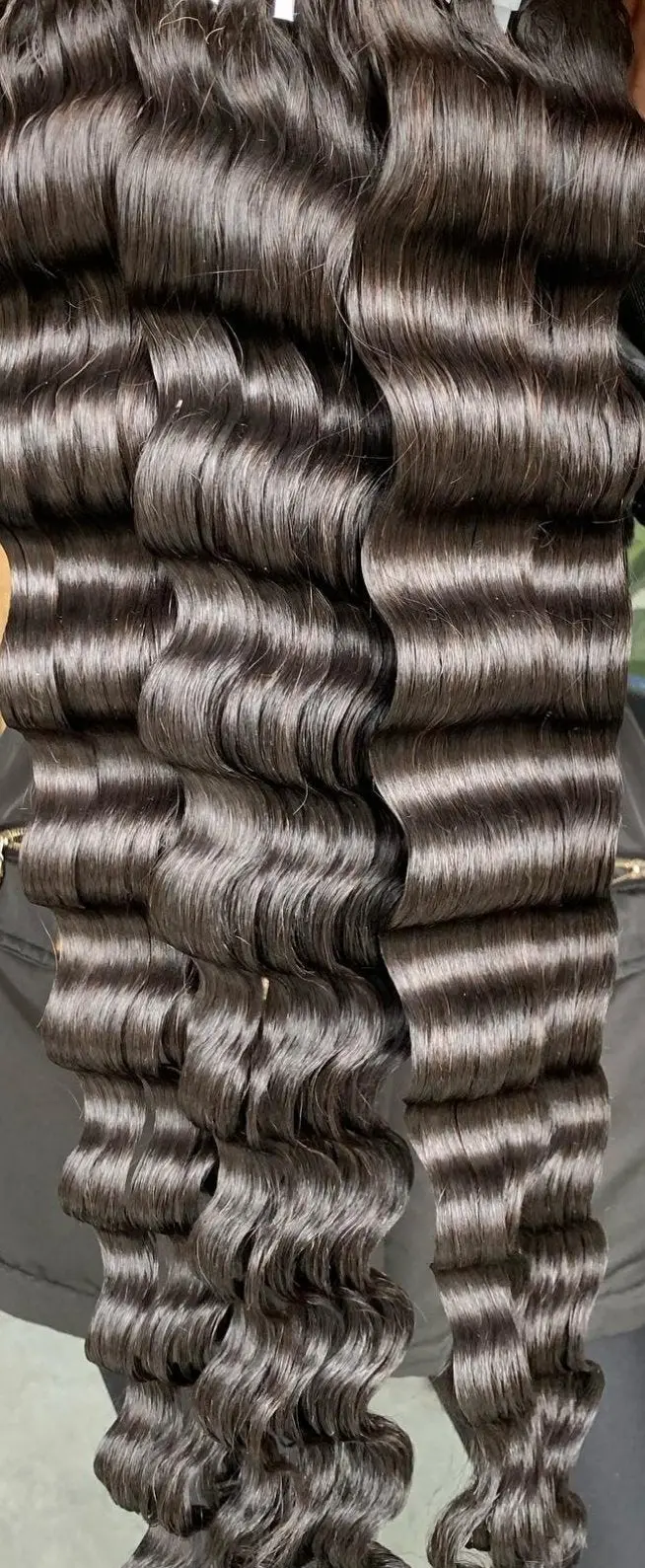 5X5 Ocean Wavy Curl Raw Vietnamese Wig 1
