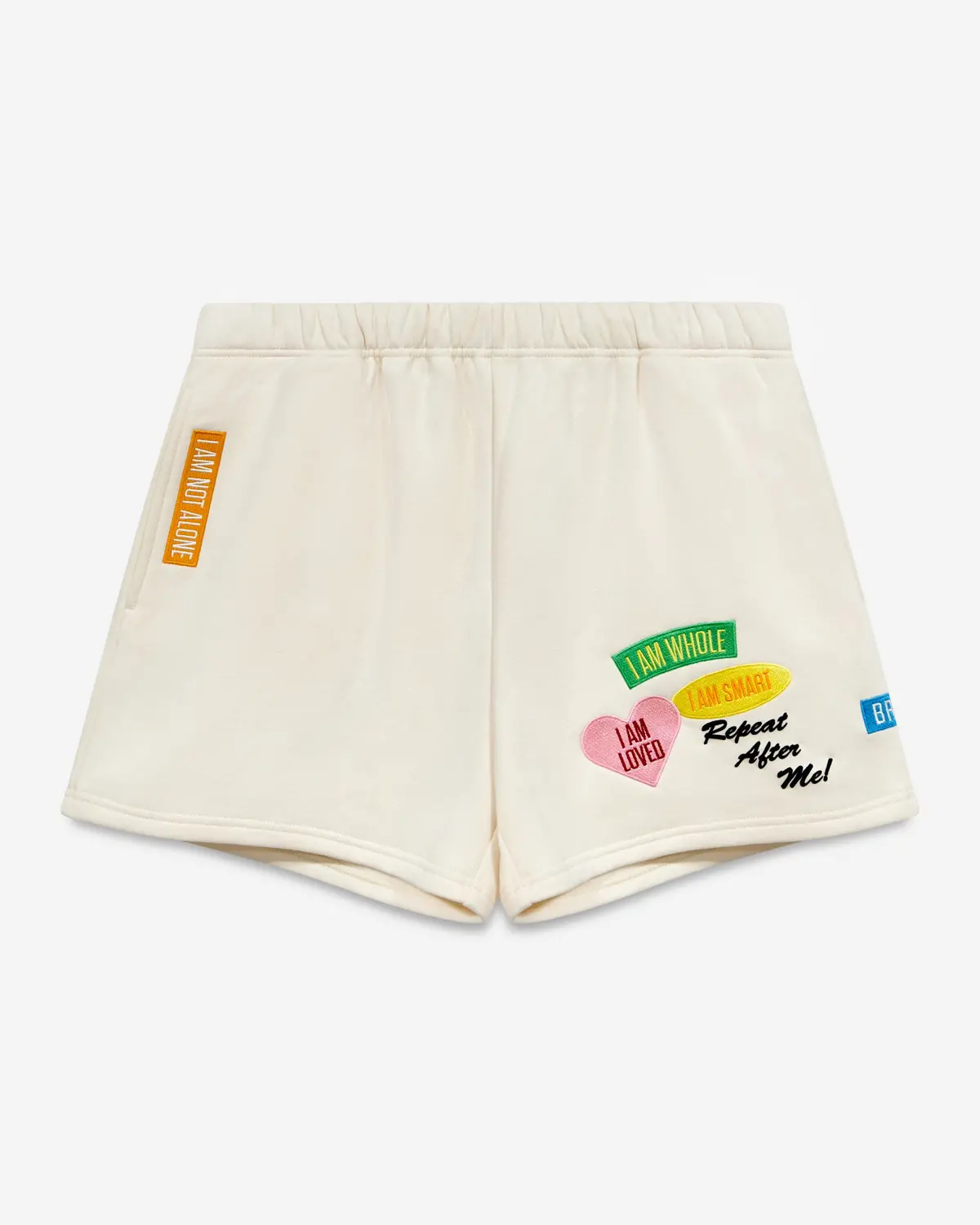 Repeat After Me Patchwork Sweatshorts 1