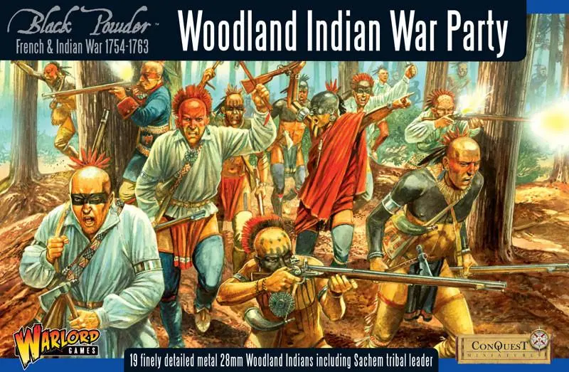 French Indian War 1754-1763: Woodland Indians War Party Boxed Set 1