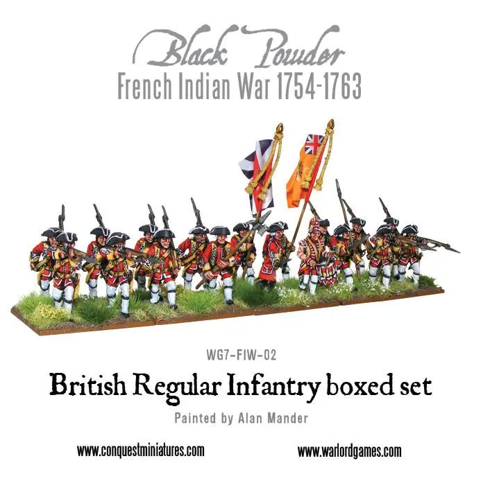 French Indian War 1754-1763: British Regular Infantry Boxed Set 2