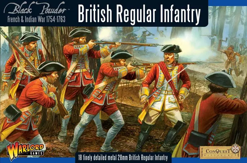 French Indian War 1754-1763: British Regular Infantry Boxed Set 1