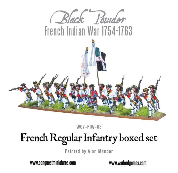 French Indian War 1754-1763: French Regular Infantry Boxed Set 2