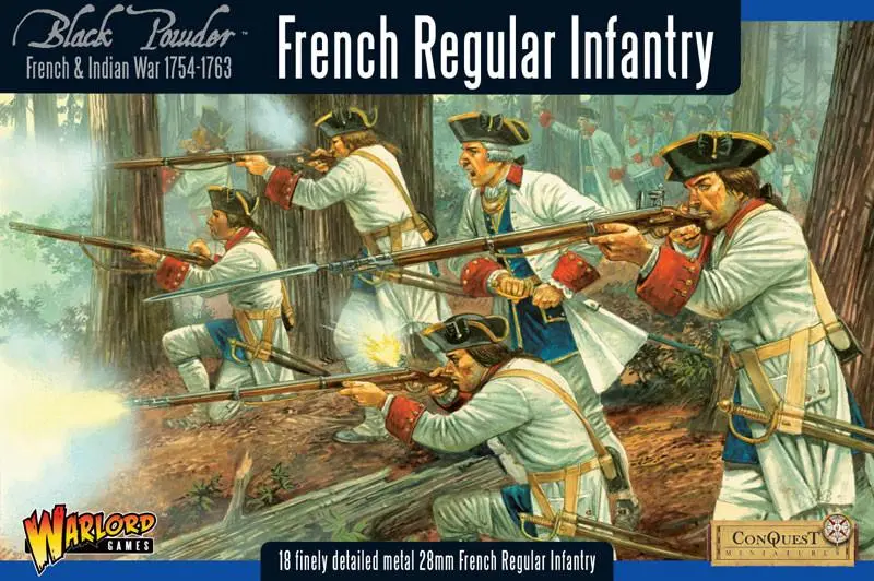 French Indian War 1754-1763: French Regular Infantry Boxed Set 1