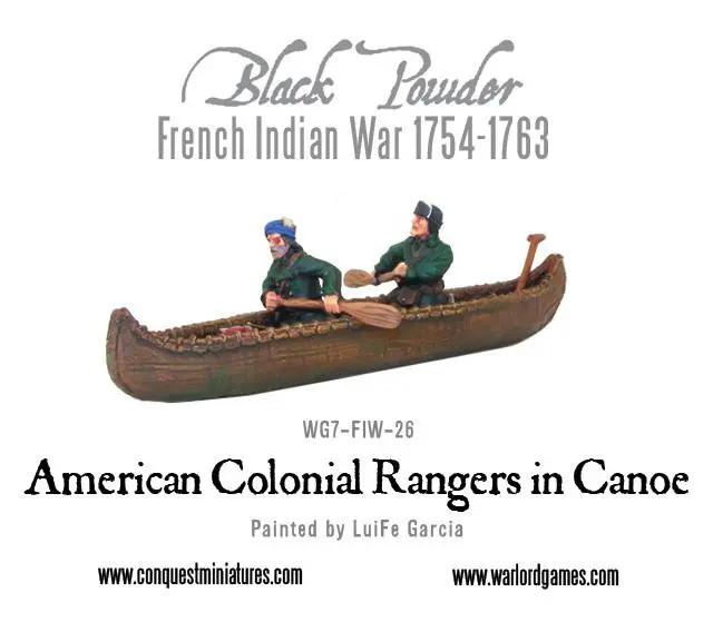 American Colonial Rangers In Canoe 1