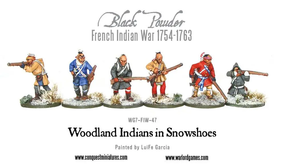 Woodland Indians In Snowshoes 1