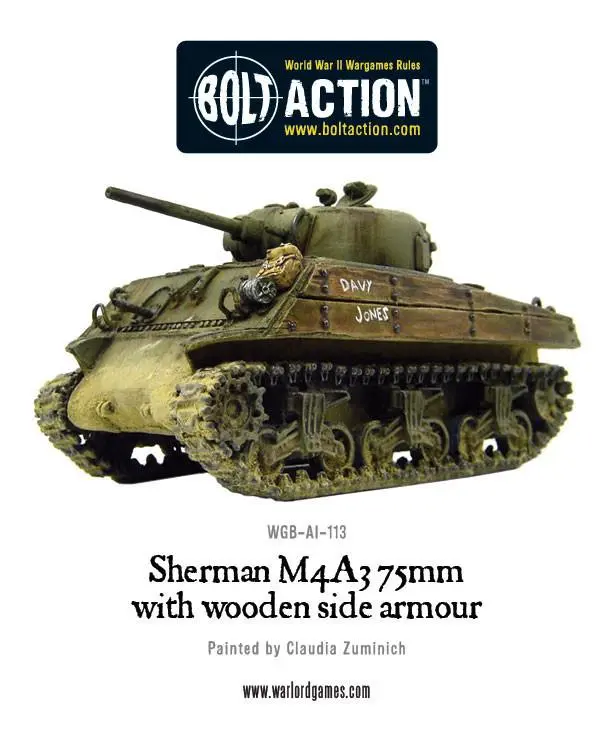 Sherman M4a3 (75Mm) With Wooden Armour 1