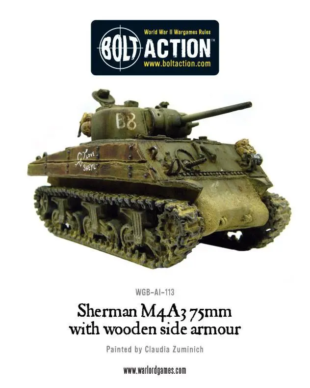 Sherman M4a3 (75Mm) With Wooden Armour 2