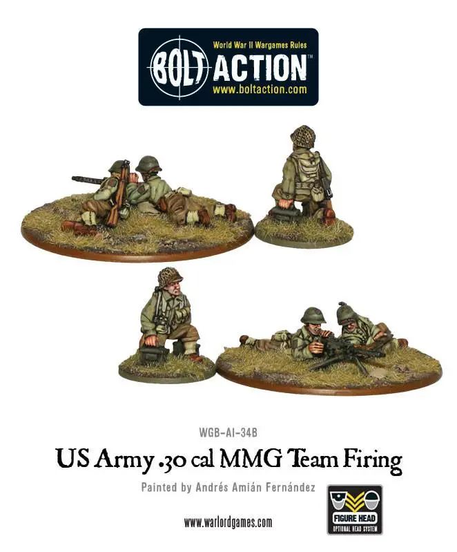 Us Army 30 Cal Mmg Team Firing 1