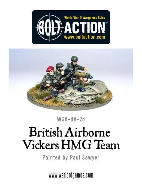 British Airborne Vickers Mmg Team 1