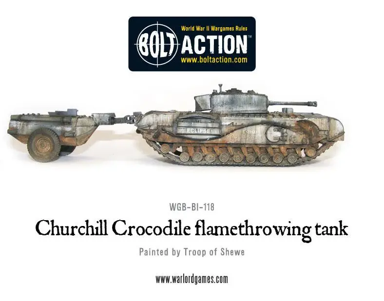 Churchill Crocodile Flamethrowing Tank 2