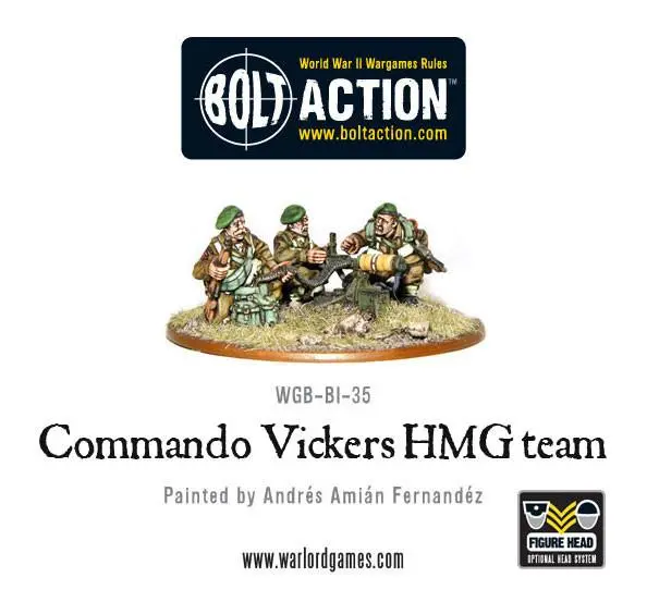 British Commando Vickers Mmg Team 1