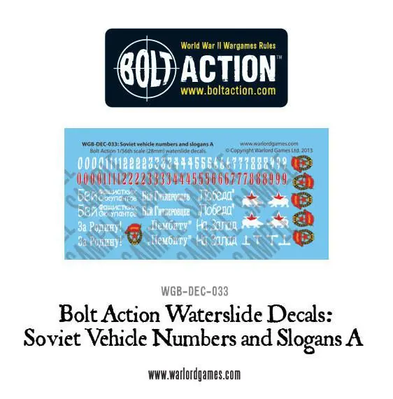 Soviet Slogans And Numbers A Decals 1