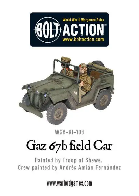 Soviet Gaz 67B Field Car 1