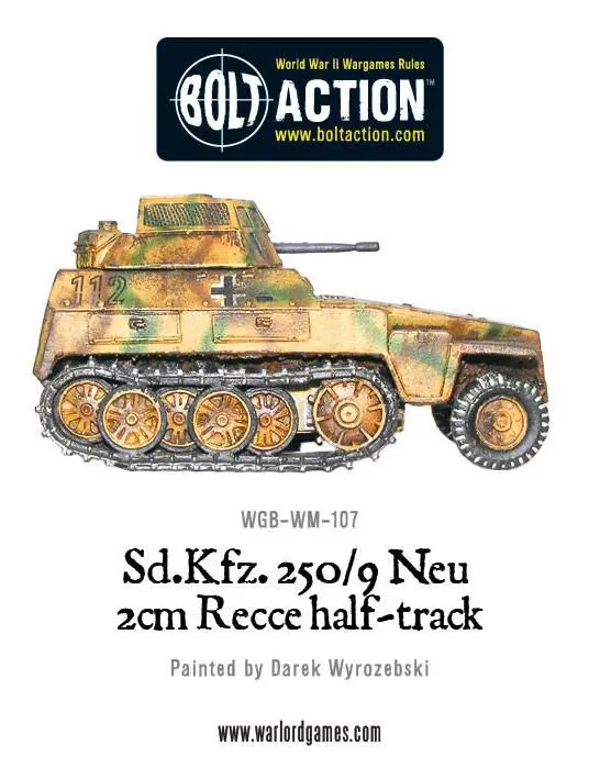 Sd.Kfz 250/9 Neu 2Cm Recce Half Track 2