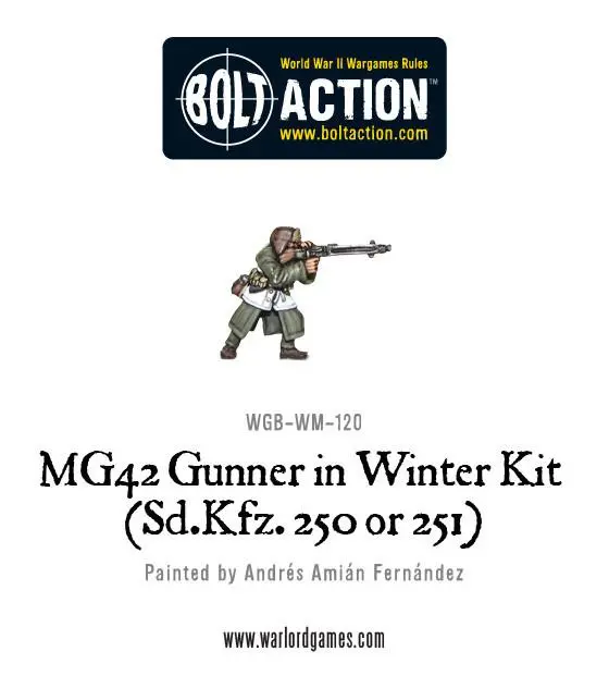 Mg42 Gunner In Winter Kit (Sd.Kfz 250 Or 251) 2