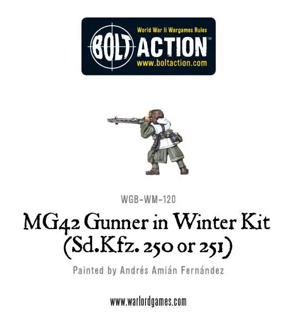 Mg42 Gunner In Winter Kit (Sd.Kfz 250 Or 251) 1