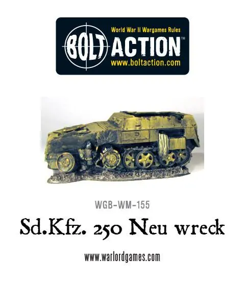 Wrecked Sd.Kfz 250 Neu 1