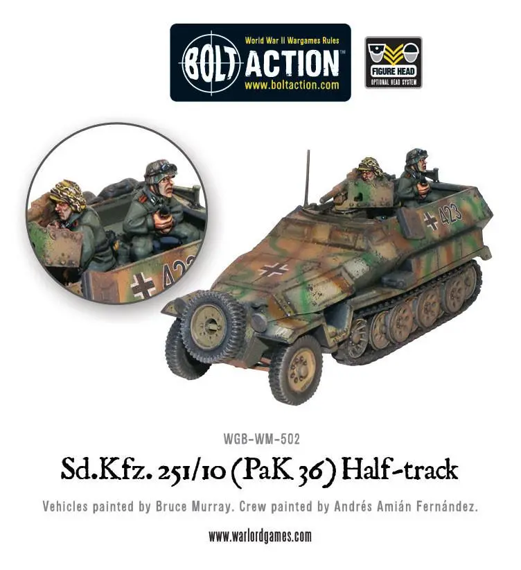 Sd.Kfz 251/10 Half-Track (3.7Cm Pak) Plastic Boxed Set 2