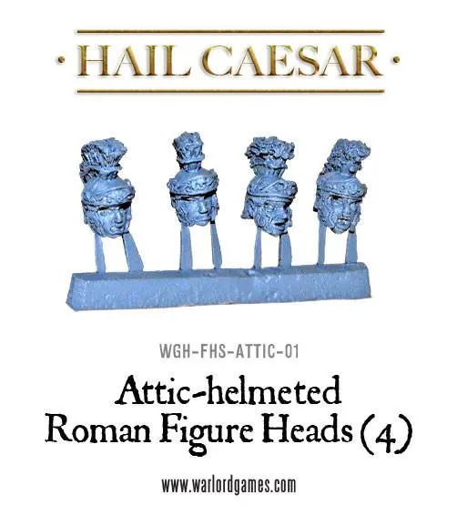 Attic-Helmeted Roman Figure Heads (4) 1