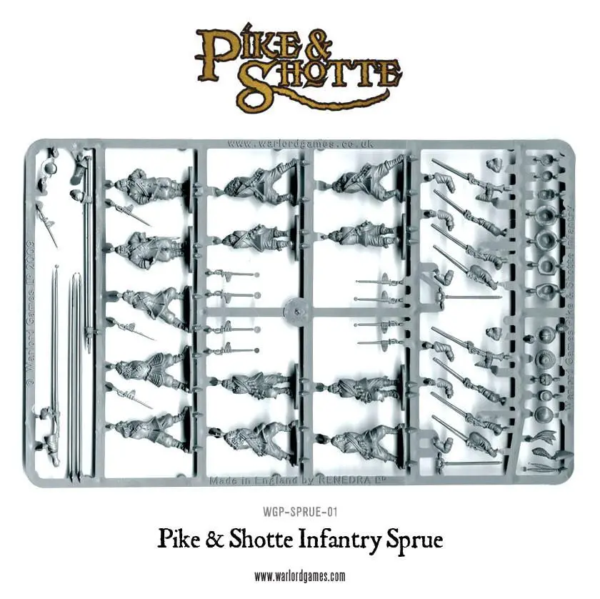 Pike & Shotte Infantry Sprue 1